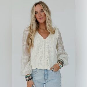 Enchanted lace top